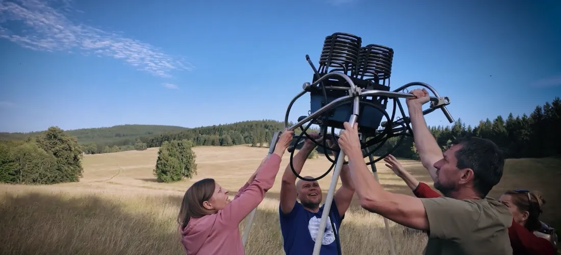 Montaż palnika balonu